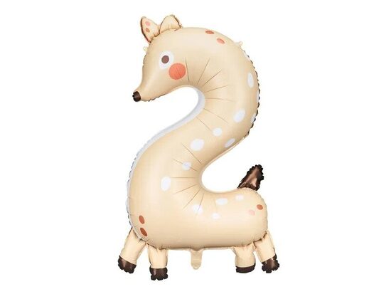 Folijas cipars "2"  Briedis